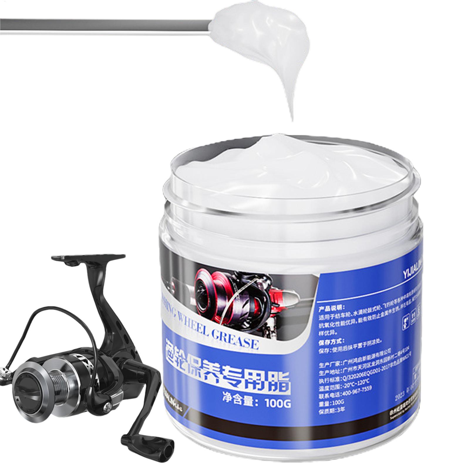 Reel Oil - 釣り用リールグリース 釣り用リールオイル 効果的な釣り用リールケアアクセサリー 100g 釣り用リール潤滑剤 効果的