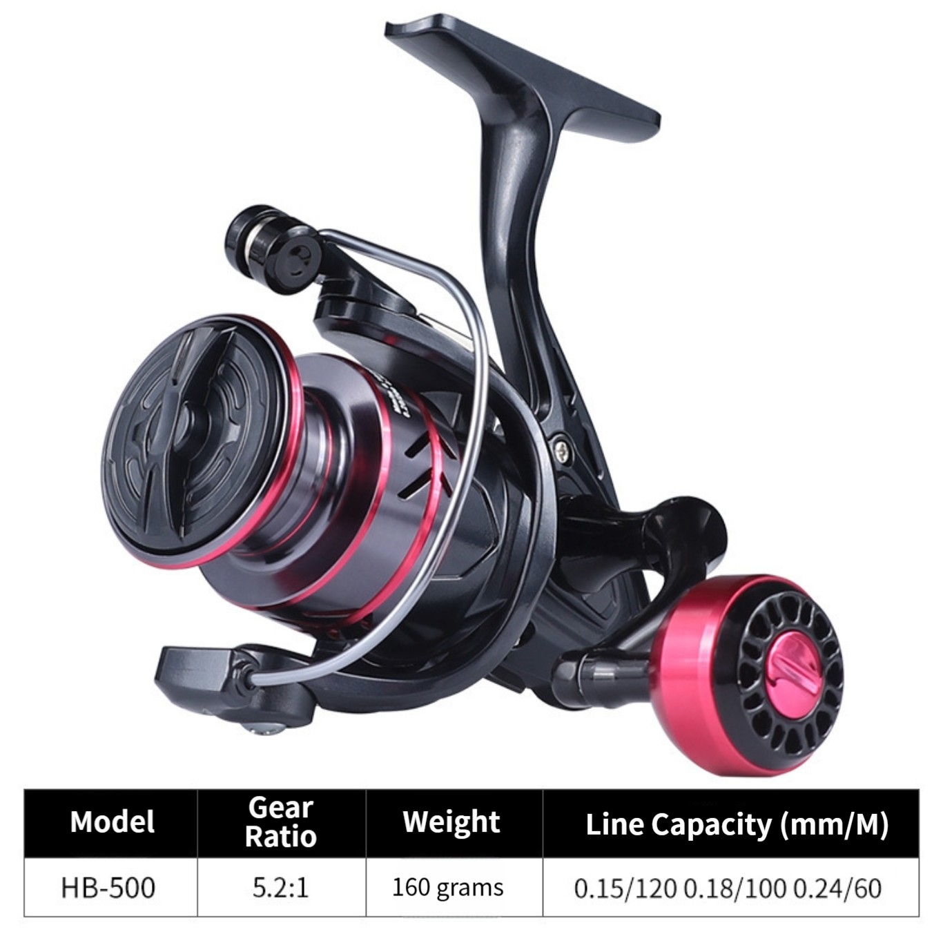 Surf Reel - ロングキャストメタルスプールリールHB500-7000高速5.2:1ギア比、快適なEVAハンドル付き、海水サーフボート釣り用具