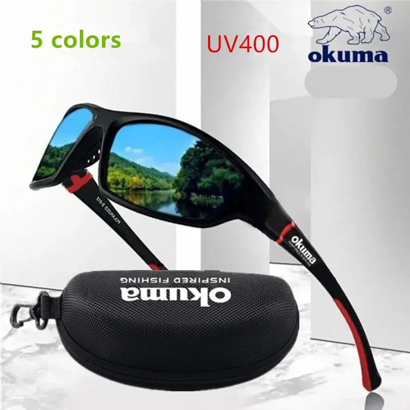 Surf Reel - オークマ UV400 釣りサングラスメンズドライビングシェード男性サングラスハイキング釣りクラシックサングラス UV400 眼鏡