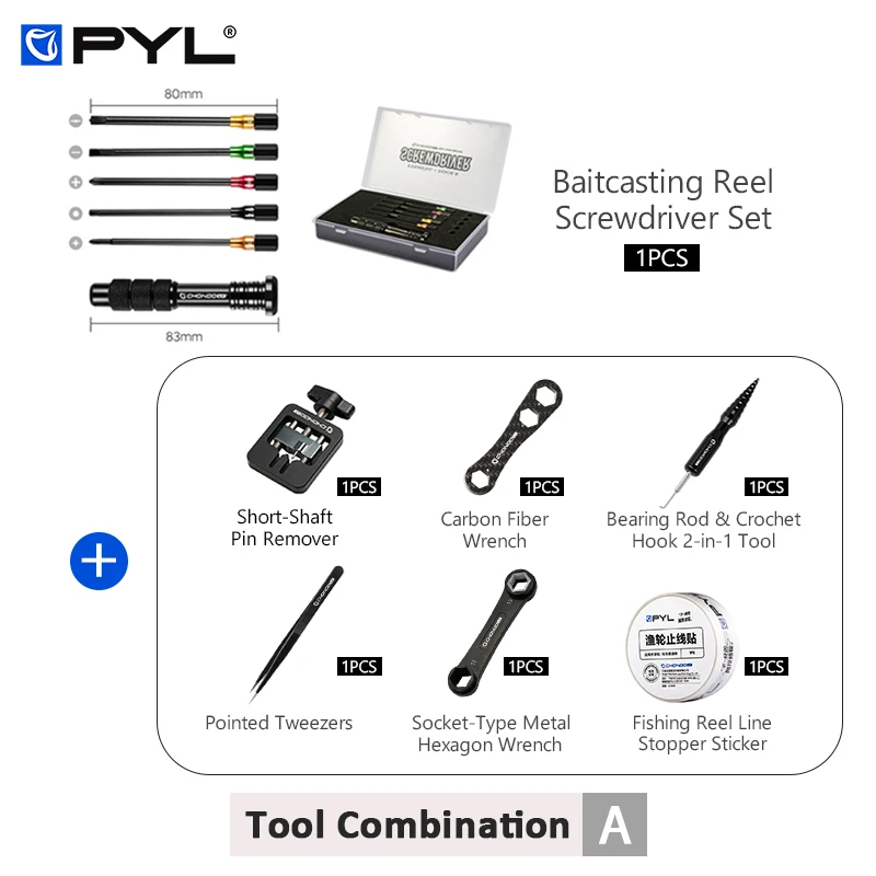 PYL フィッシングリール改造ツールセット ベイトキャスティ - Reel Repair Kit のレビューと価格