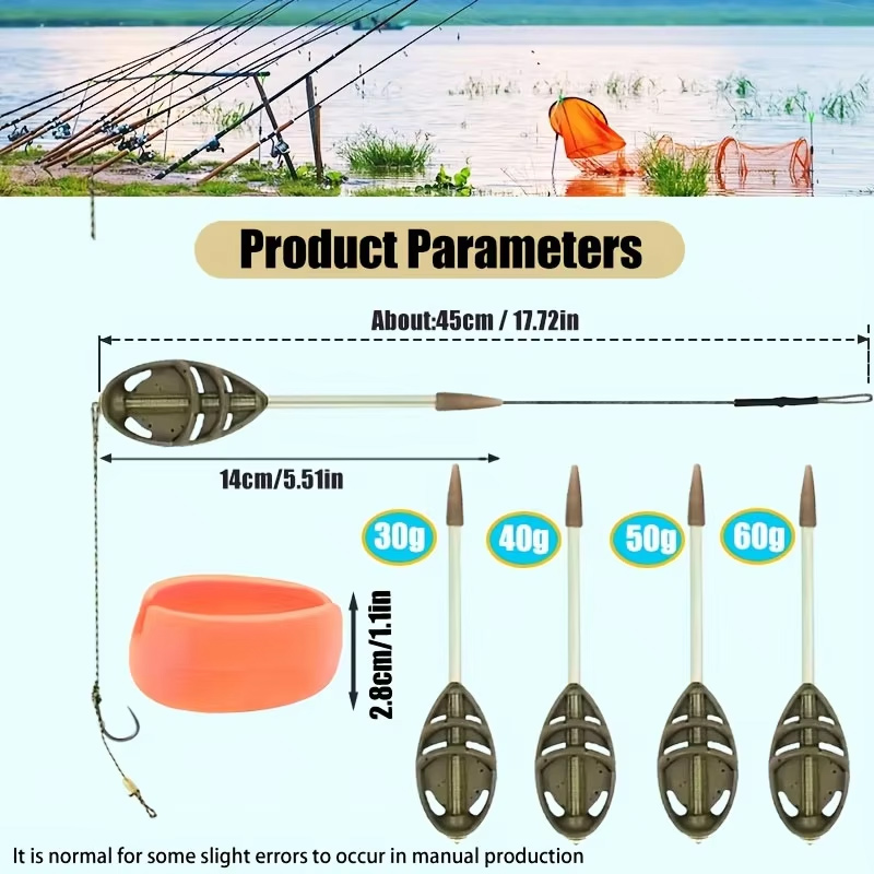 鯉釣り用フィーダーラインセット（30/40/50/60グラム - Baitcasting Reel のレビューと価格
