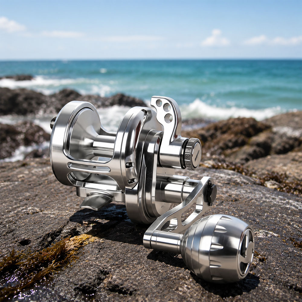 海水トローリングリール高速比釣りリール最大ドラッグ力32KG - Surf Reel のレビューと価格