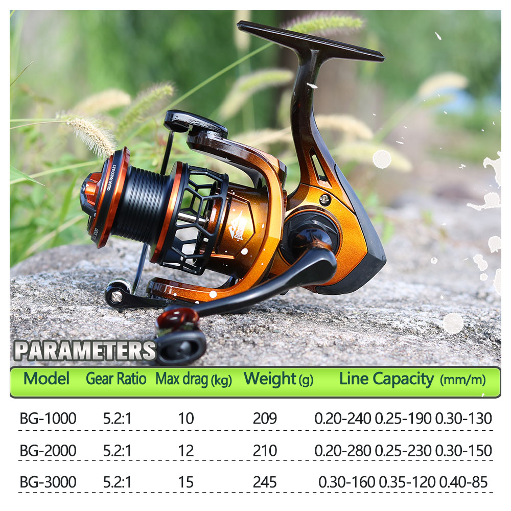 Josby-スピニングフィッシングリールシリーズ、メタルライ - Kastking Reel Zephyr のレビューと価格