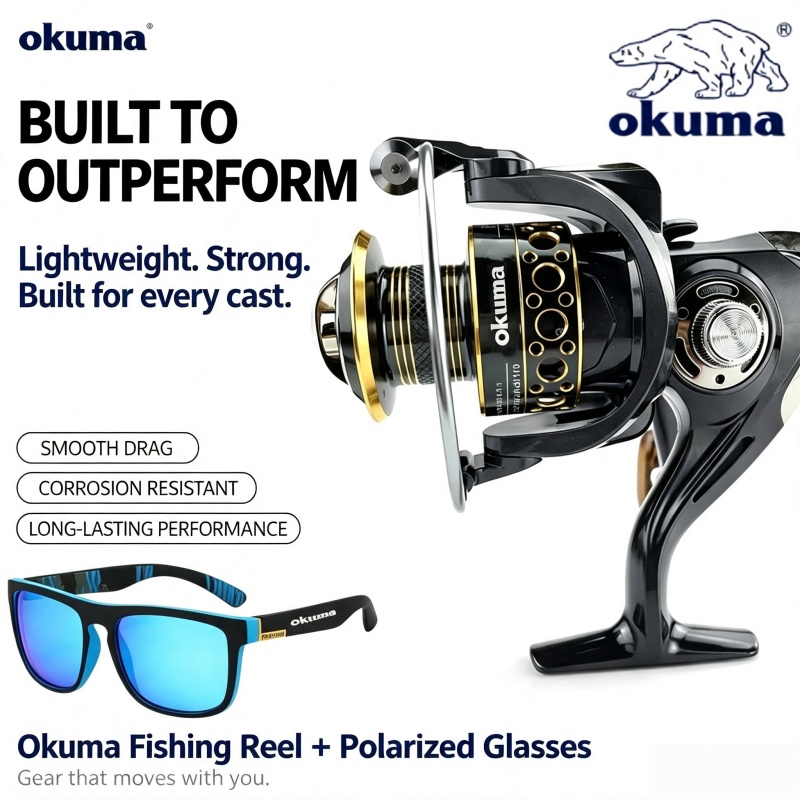 OKUMA-スピニングリール、メタル超軽量釣りリール、釣り道 - Surf Reel のレビューと価格