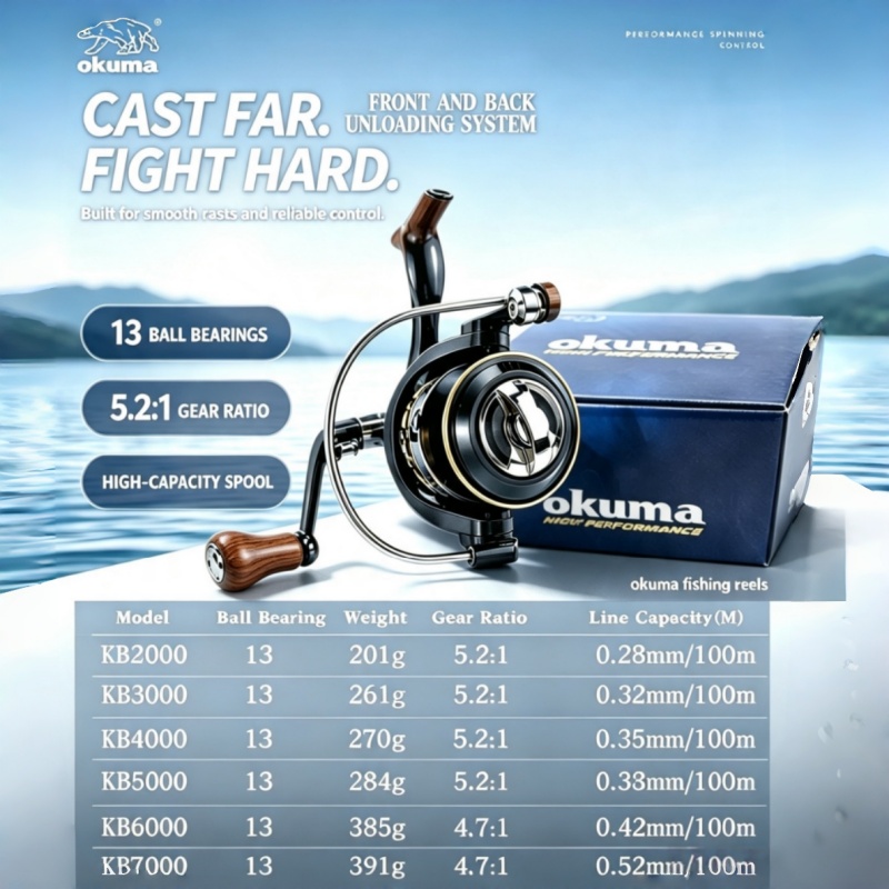 OKUMA-スピニングリール、メタル超軽量釣りリール、釣り道 - Surf Reel のレビューと価格