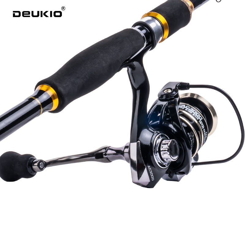DEUKIO 釣り竿リールコンボ 1.8 2.1m カーボン - Conventional Reel のレビューと価格